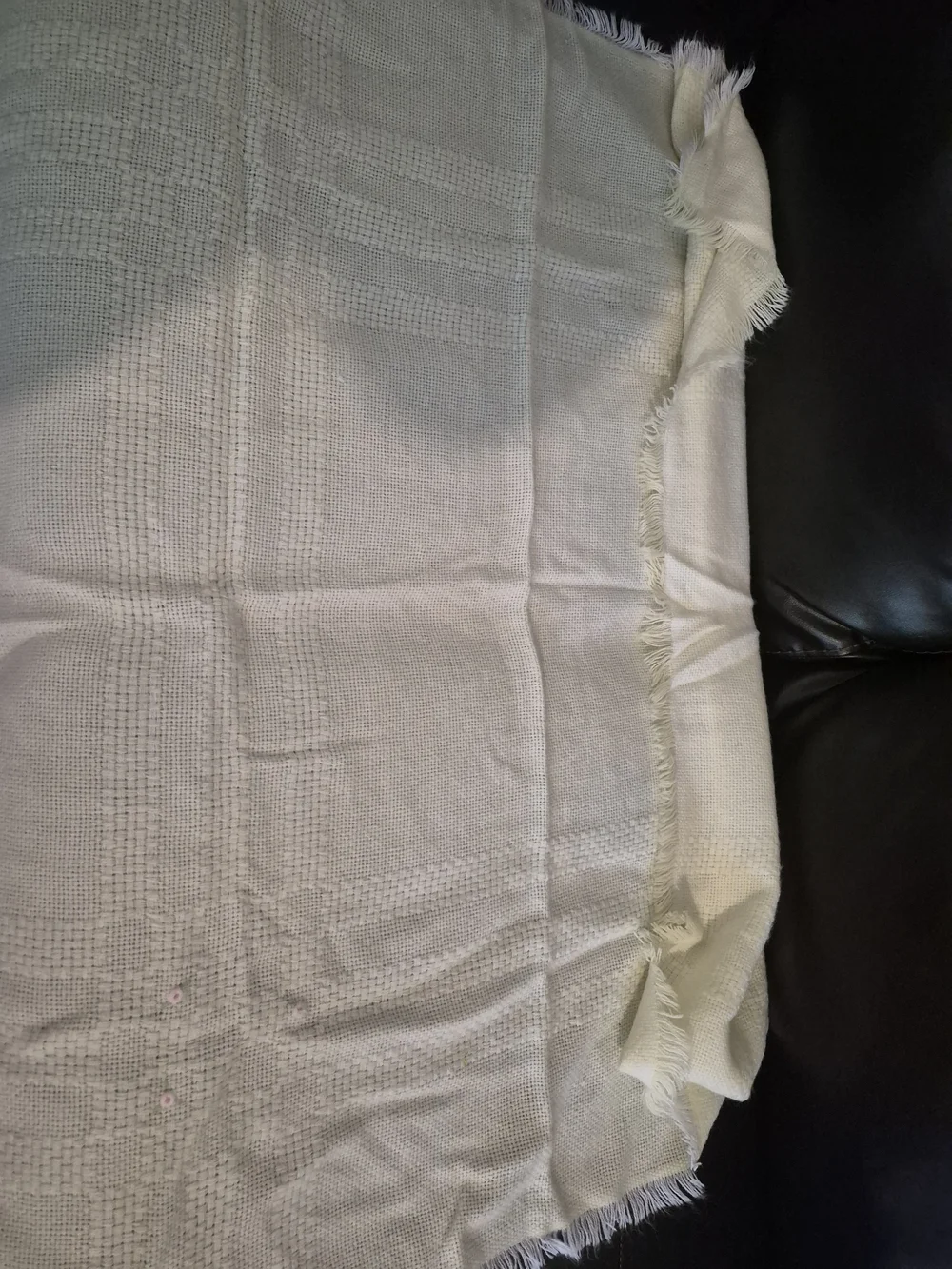 Cozy Woven Fringe Throw Blanket - Neutral Home Accent